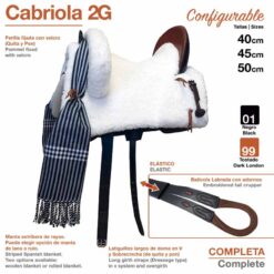 SILLA ZALDI C. CABRIOLA 2G (COMPLETA) - Color: Habana