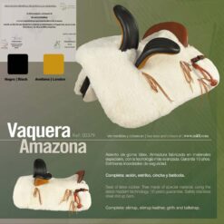 SILLA ZALDI C. VAQUERA AMAZONA (COMPLETA) - Color: Tostado
