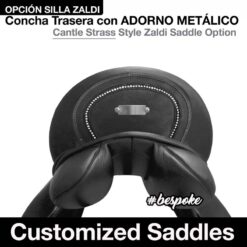 SILLA ZALDI CON CONCHA TRASERA ADORNO METÁLICO -