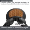 SILLA ZALDI CON CONCHA TRASERA ADORNOS COSIDOS -