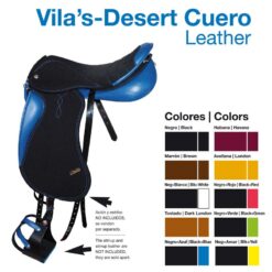 SILLA ZALDI RAID VILA'S-DESERT CUERO - Color: Negro/Amarillo