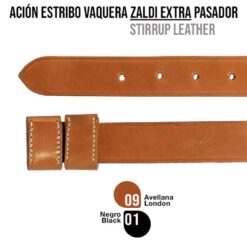 ACIÓN ESTRIBO VAQUERA ZALDI EXTRA PASADOR - Color: Tostado