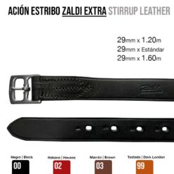 ACIÓN ESTRIBO ZALDI EXTRA 29mm - Color: Negro