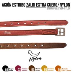 ACIÓN ESTRIBO ZALDI EXTRA CUERO/NYLON - Color: London