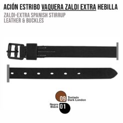 ACIÓN ESTRIBO VAQUERA ZALDI EXTRA HEBILLA - Color: Negro