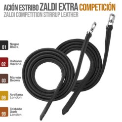 ACIÓN ESTRIBO ZALDI EXTRA COMPETICIÓN - Color: Negro