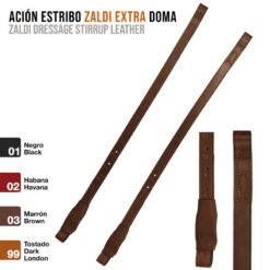ACIÓN ESTRIBO ZALDI EXTRA DOMA - Color: Marrón