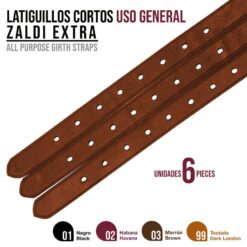 LATIGUILLOS CORTOS USO GENERAL ZALDI EXTRA 6uds - Color: London