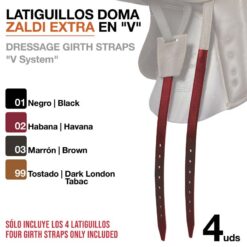 LATIGUILLOS DOMA ZALDI EXTRA EN "V" 4 unidades - Color: Habana