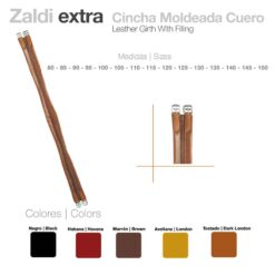 CINCHA ZALDI EXTRA MOLDEADA CUERO - Color: Negro