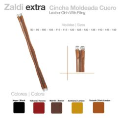 CINCHA ZALDI EXTRA MOLDEADA CUERO - Color: Habana