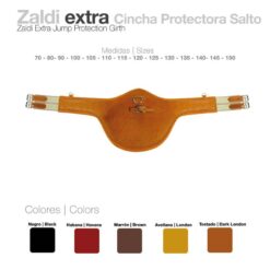 CINCHA PROTECTORA SALTO ZALDI EXTRA - Color: Habana