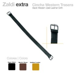 CINCHA WESTERN TRASERA ZALDI EXTRA - Color: Marrón