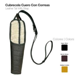 CUBRECOLA CUERO CON CORREAS - Color: Marrón