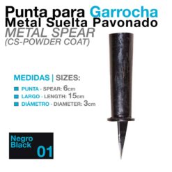 PUNTA PARA GARROCHA METAL SUELTA PAVONADO -