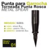PUNTA PARA GARROCHA TORNEADA PUNTA ROSCADA -