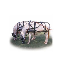 ENGANCHE MODELO MARATHON PARA DOS CABALLOS (hebillaje inox) Marjoman Distribution comprar equipación equitación España