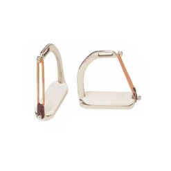 ESTRIBO DE SEGURIDAD INOX. CON GOMA LATERAL Marjoman Distribution comprar equipación equitación España