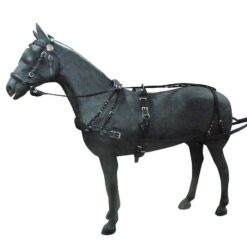 ENGANCHE CON PECHOPETRAL PARA UN CABALLO NYLON Y CUERO Marjoman Distribution comprar equipación equitación España