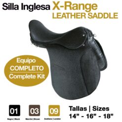 SILLA INGLESA X-RANGE (EQUIPO COMPLETO) - Color: Marrón