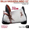 SILLA VAQUERA NIÑO 13" (32cm) COMPLETA -