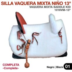 SILLA VAQUERA MIXTA NIÑO 13" (32cm) COMPLETA -