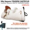 SILLA VAQUERA TÁNDEM CASTECUS COMPLETA NEGRO -