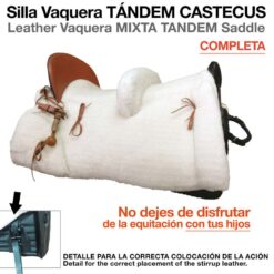 SILLA VAQUERA TÁNDEM CASTECUS COMPLETA NEGRO -