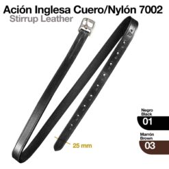ACIÓN INGLESA CUERO/NYLON 7002 - Color: Negro