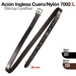 ACIÓN INGLESA CUERO/NYLON 7002/L - Color: Negro