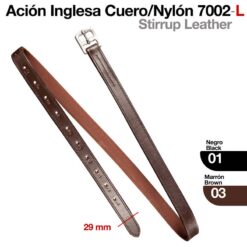ACIÓN INGLESA CUERO/NYLON 7002/L - Color: Marrón