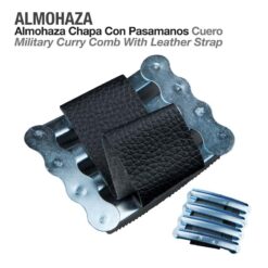 ALMOHAZA CHAPA CON PASAMANOS CUERO -