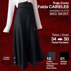 TRAJE CORTO FALDA CAIRELES - Color: Negro
