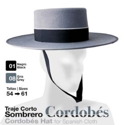 TRAJE CORTO SOMBRERO CORDOBÉS - Color: Gris