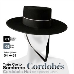 TRAJE CORTO SOMBRERO CORDOBÉS - Color: Negro