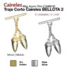 TRAJE CORTO CAIRELES BELLOTA 2 2466/43 6uds - Hebilla: Cromada