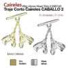 TRAJE CORTO CAIRELES CABALLO 2 2467/43 6uds - Hebilla: Cromada