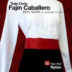 TRAJE CORTO FAJIN CABALLERO ROJO -