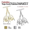 TRAJE CORTO CAIRELES ESPUELA 2 2937/43 6uds - Hebilla: Cromada