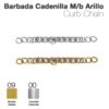 BARBADA CADENILLA M/B ARILLO - Hebilla: Cromada