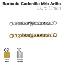 BARBADA CADENILLA M/B ARILLO - Hebilla: Cromada