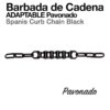 BARBADA DE CADENA ADAPTABLE PAVONADO -