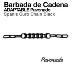 BARBADA DE CADENA ADAPTABLE PAVONADO -