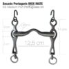 BOCADO PORTUGUÉS 2D INOX MATE 12.5cm -