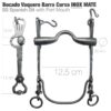 BOCADO VAQUERO BARRA CURVA 2D INOX MATE 12.5cm -