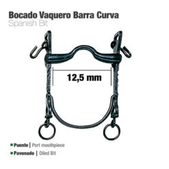 BOCADO VAQUERO B/CURVA PUENTE PAVONADO - Talla: 12