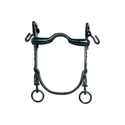 BOCADO VAQUERO B/CURVA MOVIBLE PAVONADO 12.5cm -