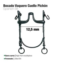 BOCADO VAQUERO B/CURVA CUELLO PICHÓN 12.5cm -
