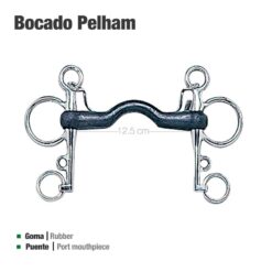 BOCADO PELHAM GOMA PUENTE 21250CR - Talla: 12