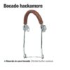 BOCADO HACKAMORE CUERO TRENZADO 25111 -